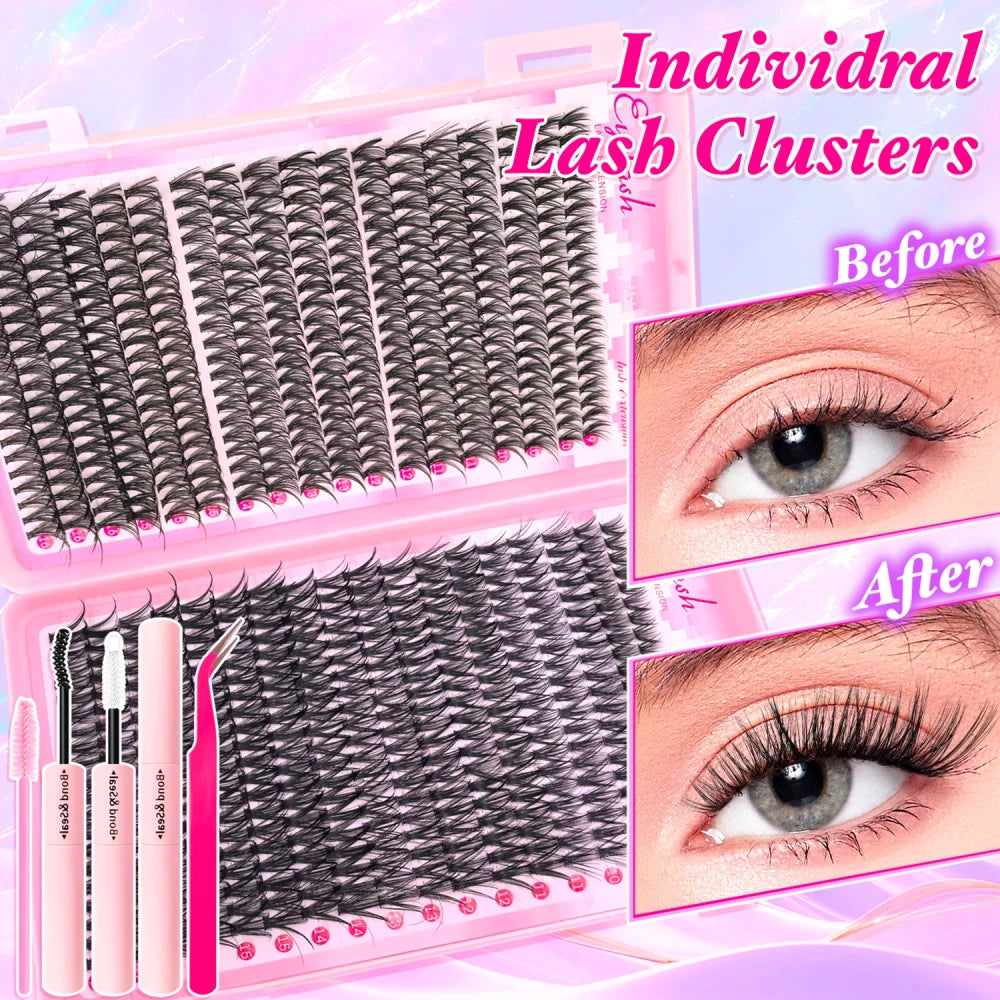 Fluffy Wispy Eyelash Extension Kit
