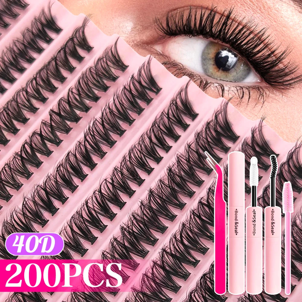 Fluffy Wispy Eyelash Extension Kit