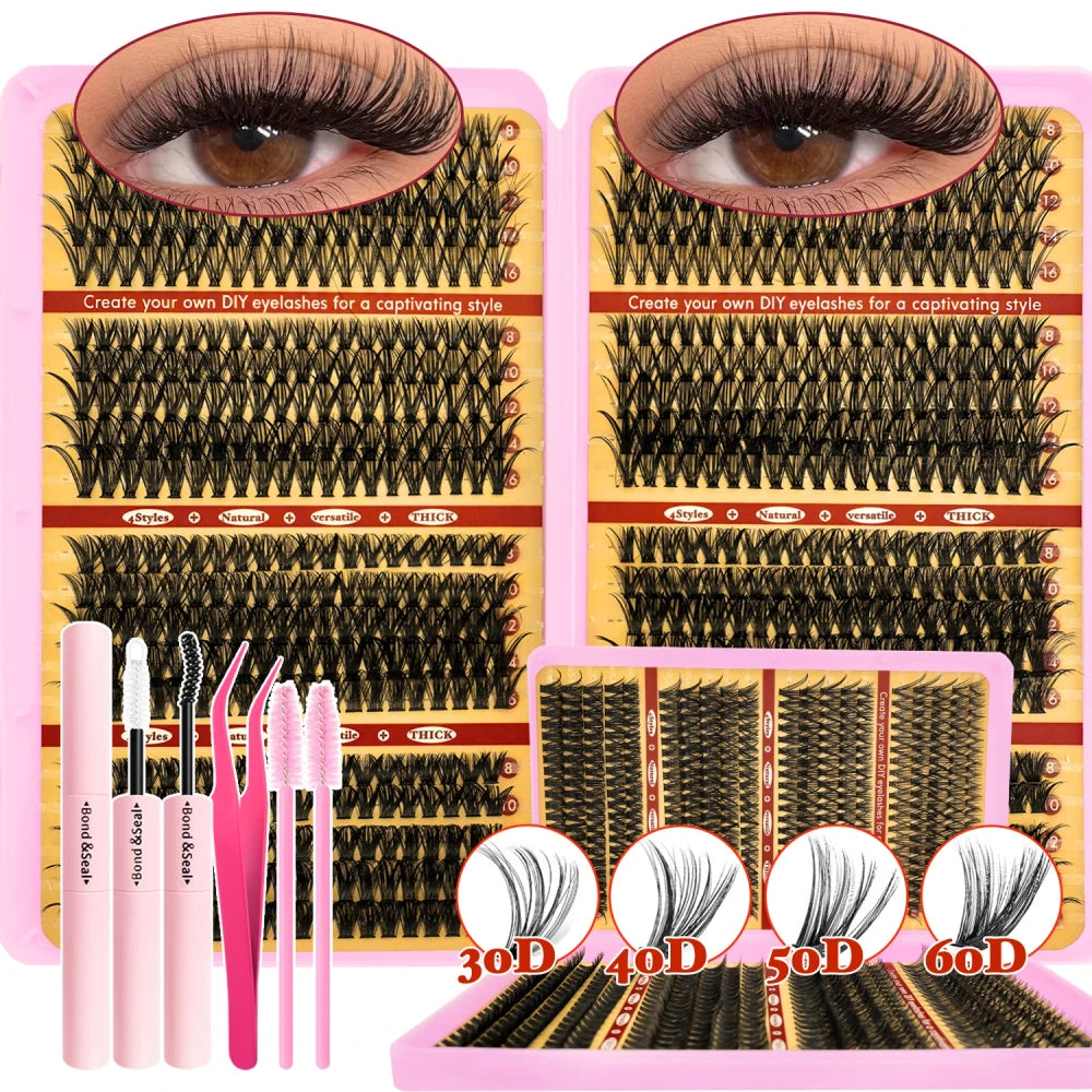 Fluffy Wispy Eyelash Extension Kit
