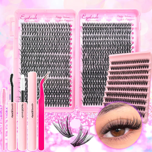 Fluffy Wispy Eyelash Extension Kit